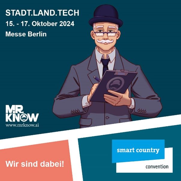 MR.KNOW und TRANSCONNECT zeigen zukunftsweisende Low- und No-Code Digitalisierungslösungen auf der Smart Country Convention 2024